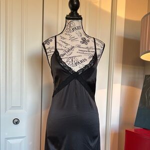NWT Urban Outfitters Black Lace Detail Midi Dress